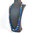 Collana lunga a scalare in Agata Blu striata