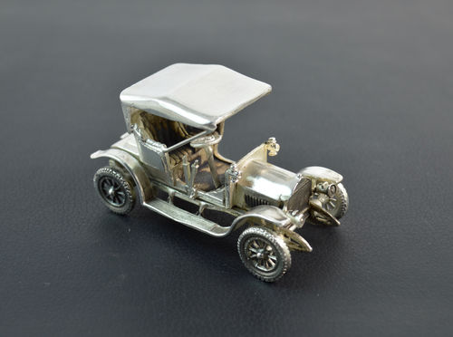 Miniatura Auto d'epoca Opel Coupé 1909 Argento 800