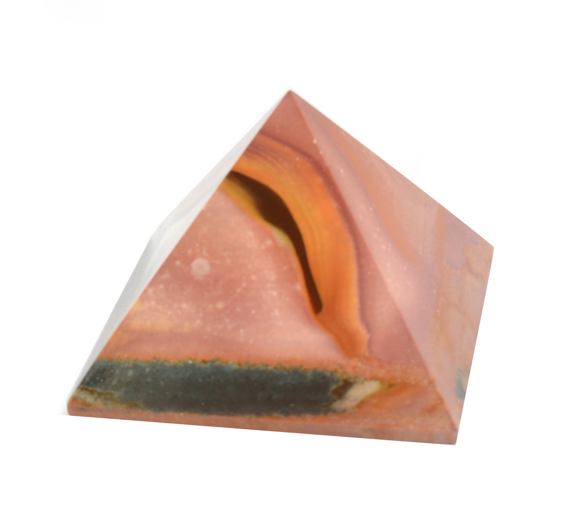 Piramide in Mokaite ( Diaspro)(base:5,7x5,7cm circa).Soprammobile,Idea Regalo