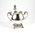 Zuccheriera Stile Barocco Tonda Fusione in argento 800 soprammobile,Idea Regalo