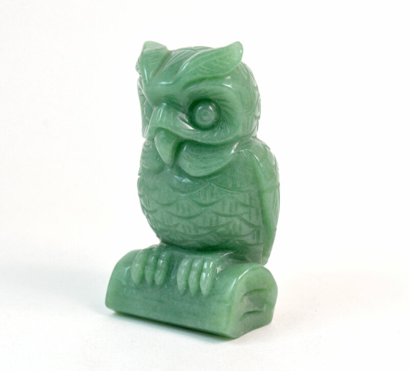 Gufo in Agata Verde