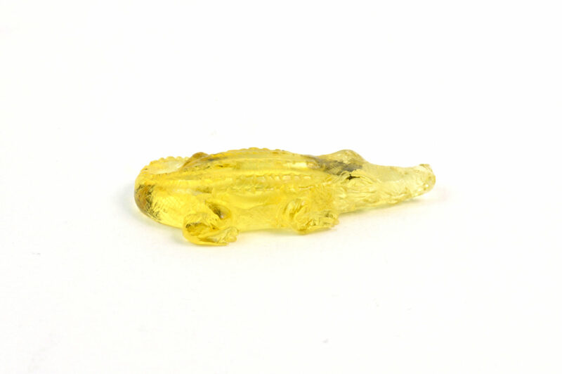 Coccodrillo in Ambra Baltica.Soprammobile,Idea Regalo - immagine 3