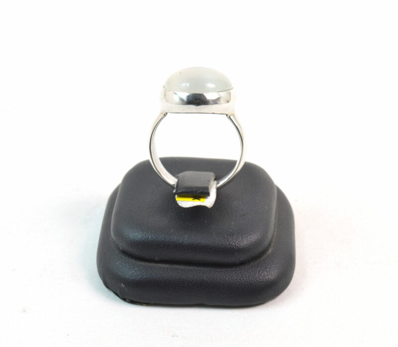 Anello in Pietra di Luna ovale e Argento 925 - immagine 2