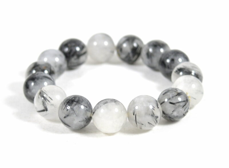 Bracciale Elasticizzato in Quarzo Tormalinato