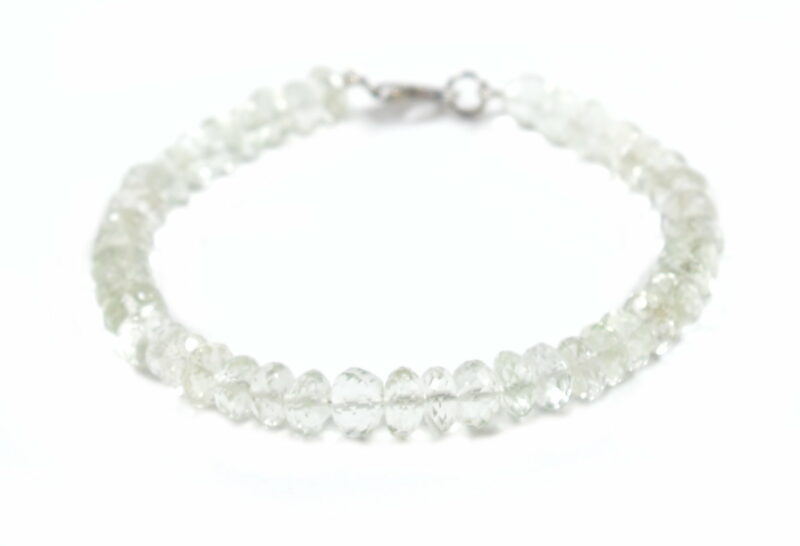 Bracciale in Prasiolite e Chiusura in Argento 925