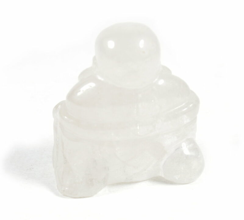 Buddha in Cristallo di Rocca. Soprammobile, Idea Regalo - immagine 2