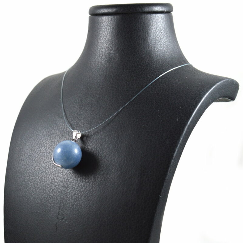 Ciondolo in Dumortierite Chiara e Argento 925 - immagine 4