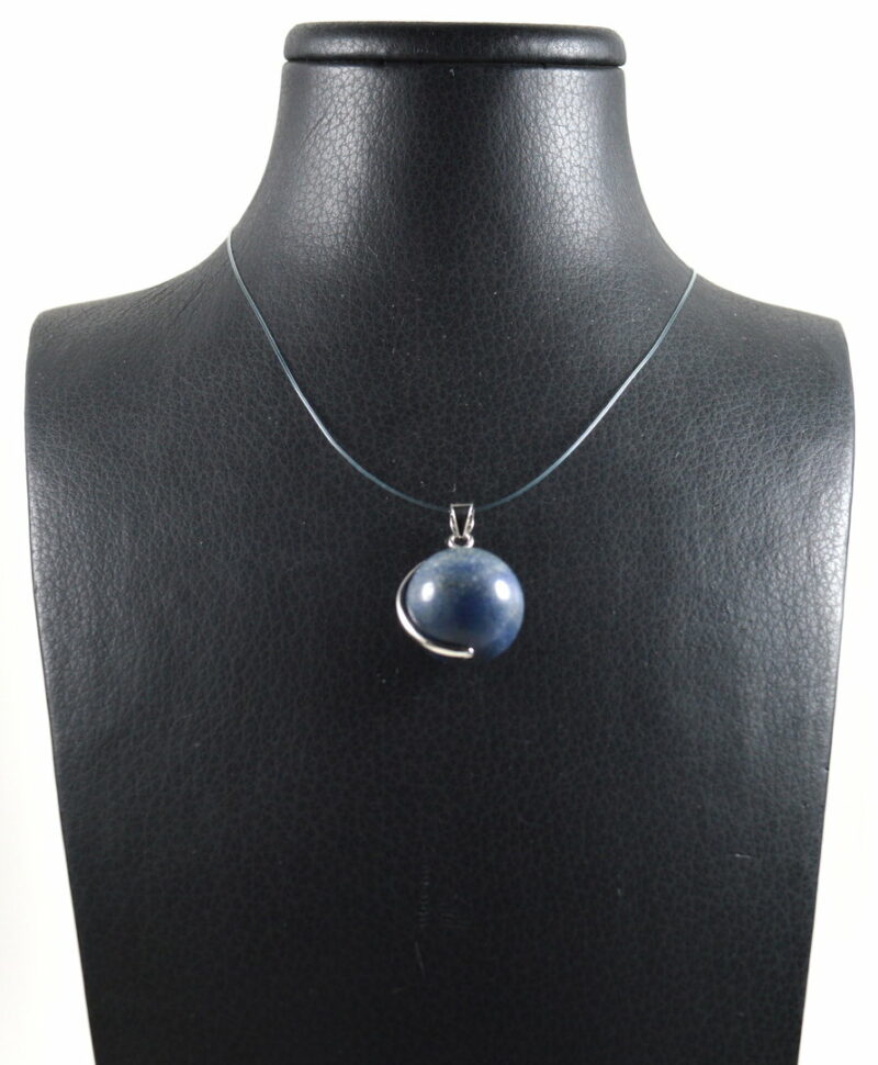 Ciondolo in Dumortierite e Argento 925 - immagine 2