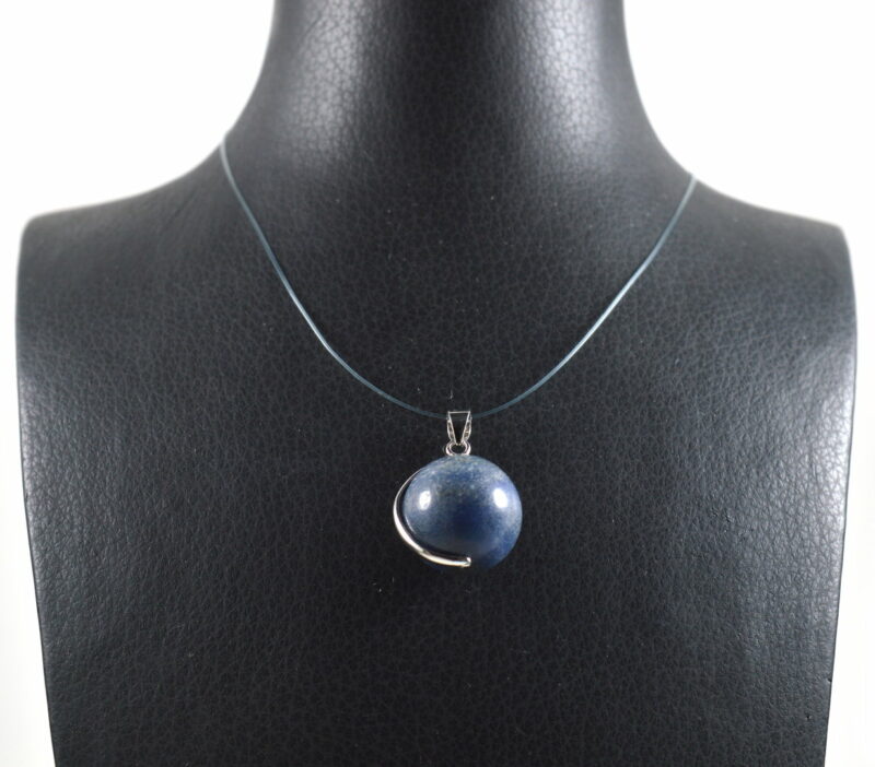 Ciondolo in Dumortierite e Argento 925