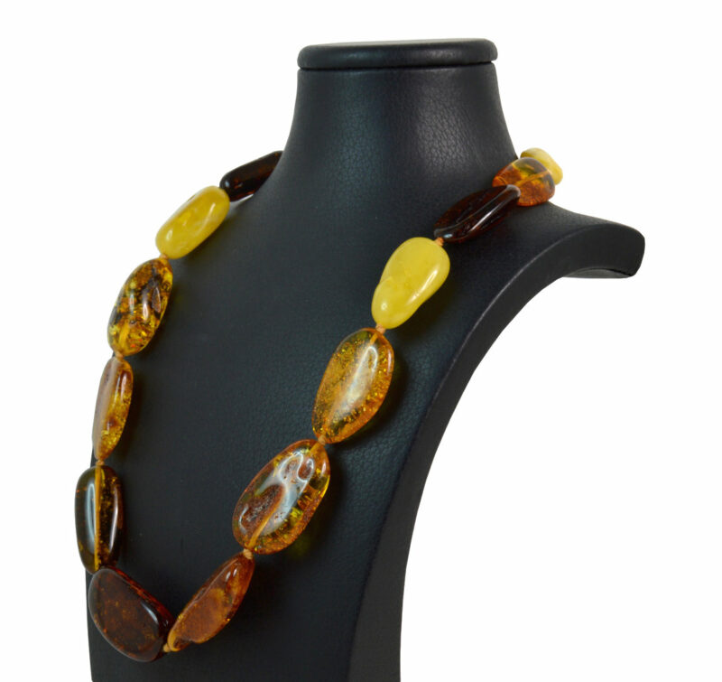 Collana a scalare in Ambra Baltica con chiusura in Argento 925 - immagine 3