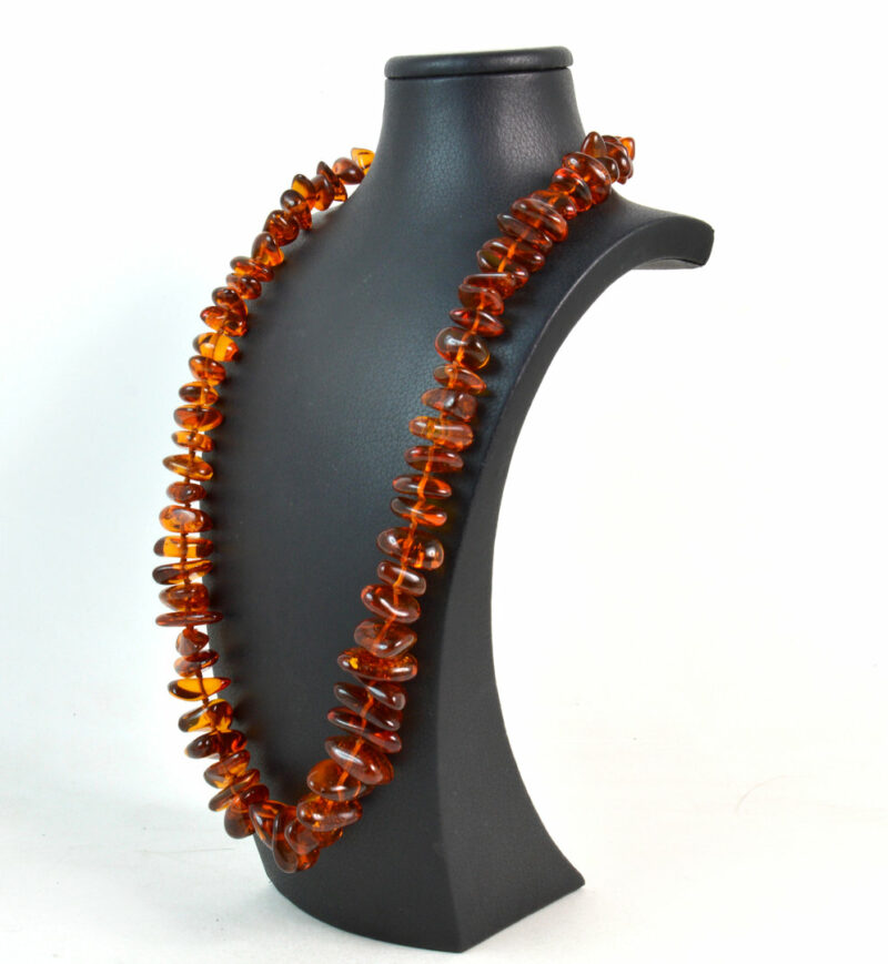 Collana Lunga in Ambra Baltica con chiusura in Argento 925 - immagine 3