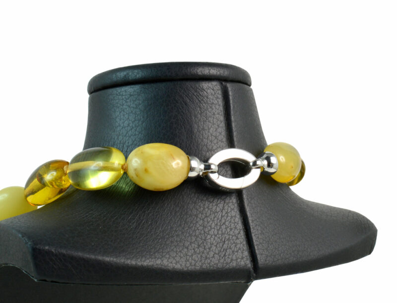 Collana a scalare in Ambra Baltica e chiusura in Argento 925 - immagine 4