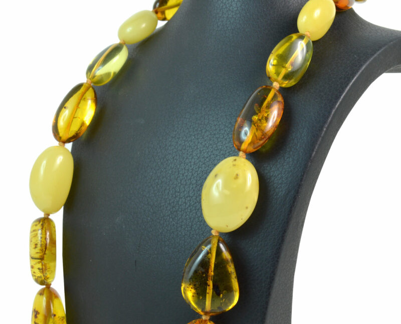 Collana a scalare in Ambra Baltica e chiusura in Argento 925 - immagine 3