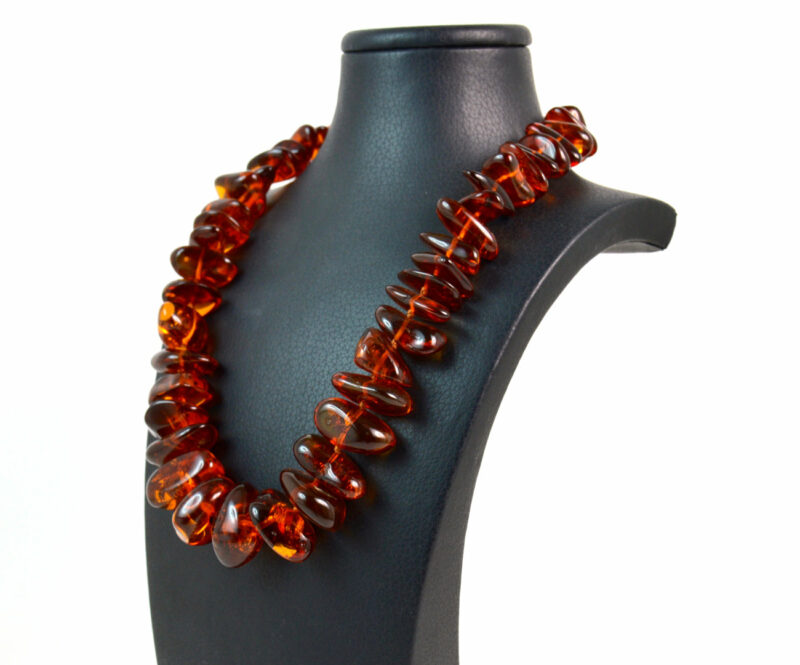 Collana in Ambra Baltica con chiusura in Argento 925. - immagine 2