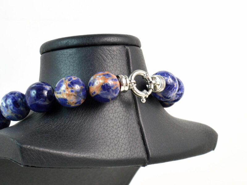 Collana in Sodalite Network con chiusura in Argento 925 - immagine 3