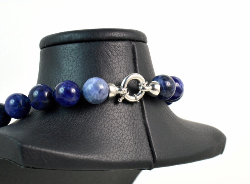 Collana in Sodalite Liscia con chiusura in Argento 925 - immagine 3