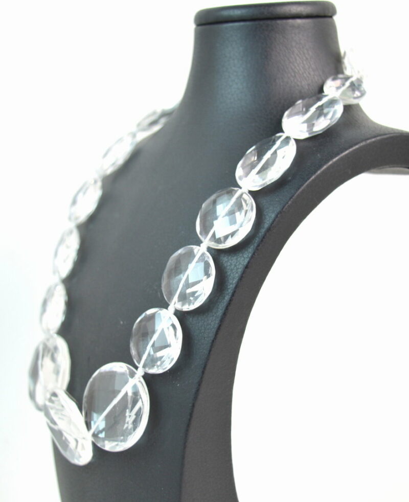 Collana in Cristallo di Rocca e chiusura in Argento 925 - immagine 2