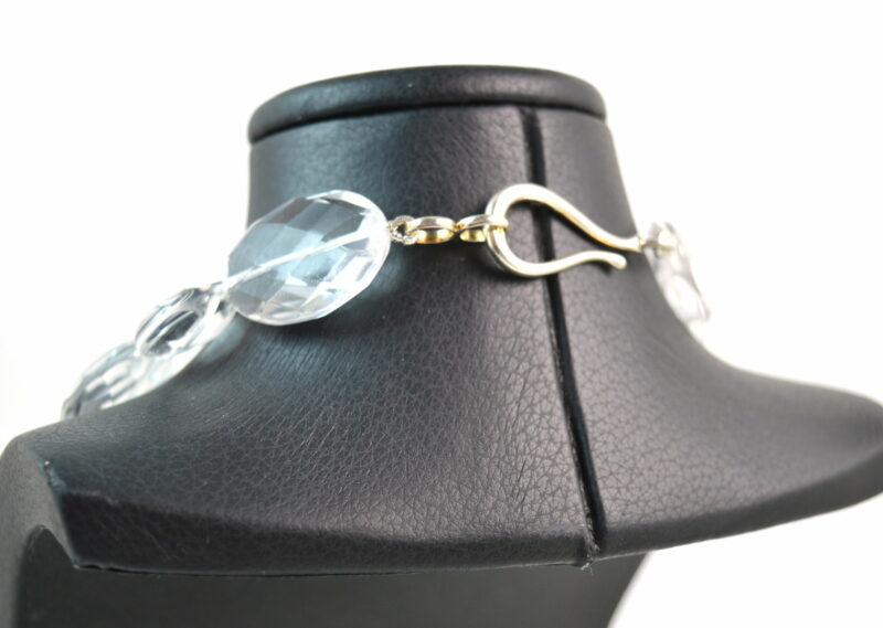 Collana in Cristallo di Rocca e chiusura in Argento 925 - immagine 3