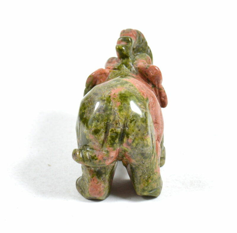 Elefante in Unakite. Soprammobile, Idea Regalo - immagine 3