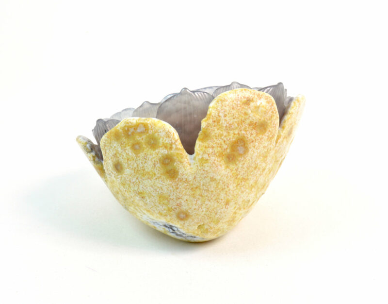 Geode in Agata a forma di Fiore. Soprammobile, Idea Regalo - immagine 3