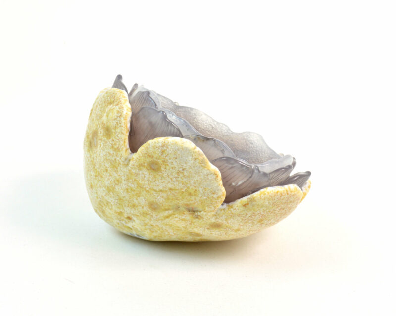 Geode in Agata a forma di Fiore. Soprammobile, Idea Regalo - immagine 4