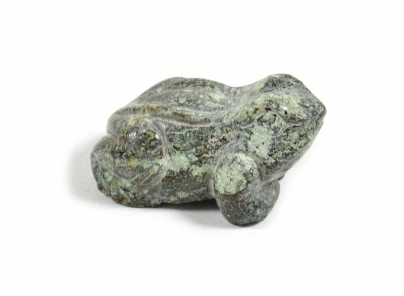 Rana in Diaspro Verde. Soprammobile, Idea Regalo - immagine 2