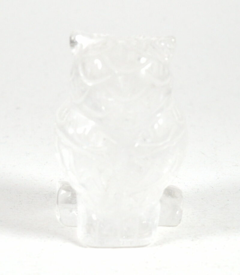 Gufo in Cristallo di Rocca. Soprammobile, Idea Regalo - immagine 3