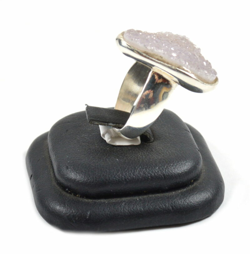 Anello in Argento 925 con Geode di Agata - immagine 3