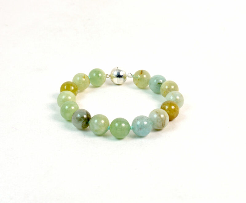 Bracciale in Acquamarina e chiusura in Argento 925