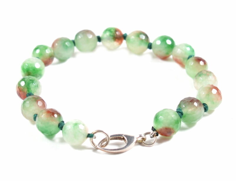 Bracciale in Giada e Chiusura in Argento 925 - immagine 2