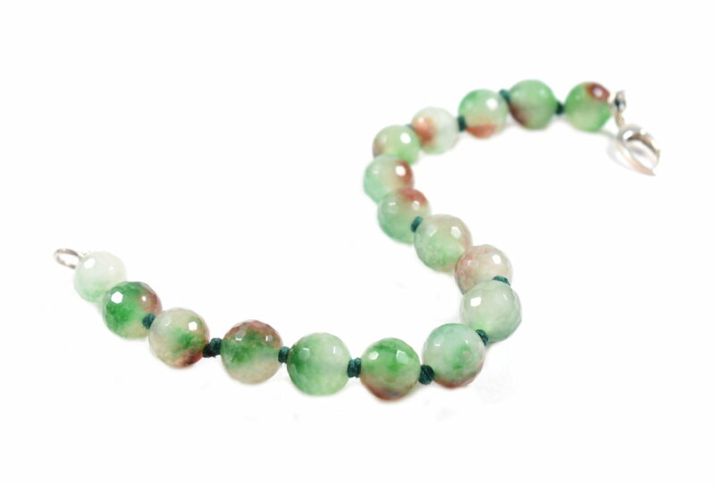 Bracciale in Giada e Chiusura in Argento 925 - immagine 3