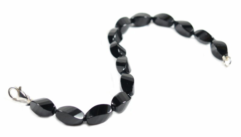 Bracciale in Onice e chiusura in Argento 925 - immagine 3