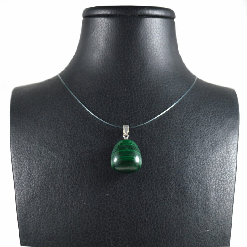 Ciondolo in Malachite e Argento 925