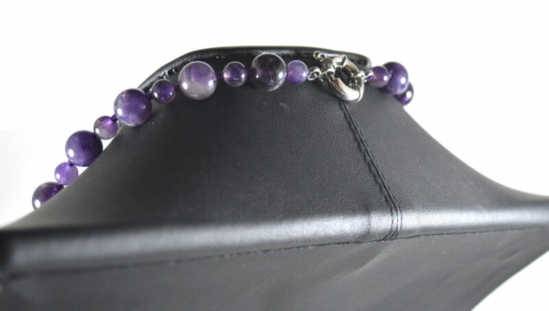 Collana 3 Fili a Scalare in Ametista - immagine 3