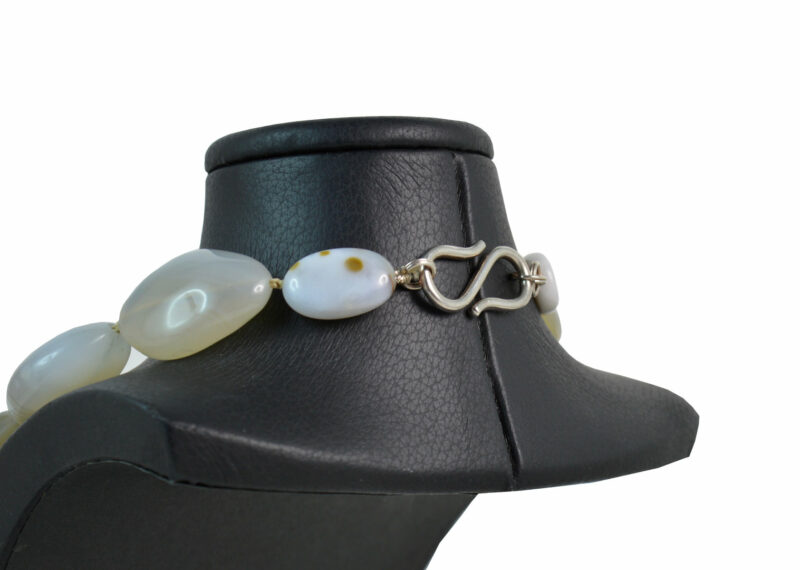 Collana a scalare in Agata e chiusura in Argento 925 - immagine 3