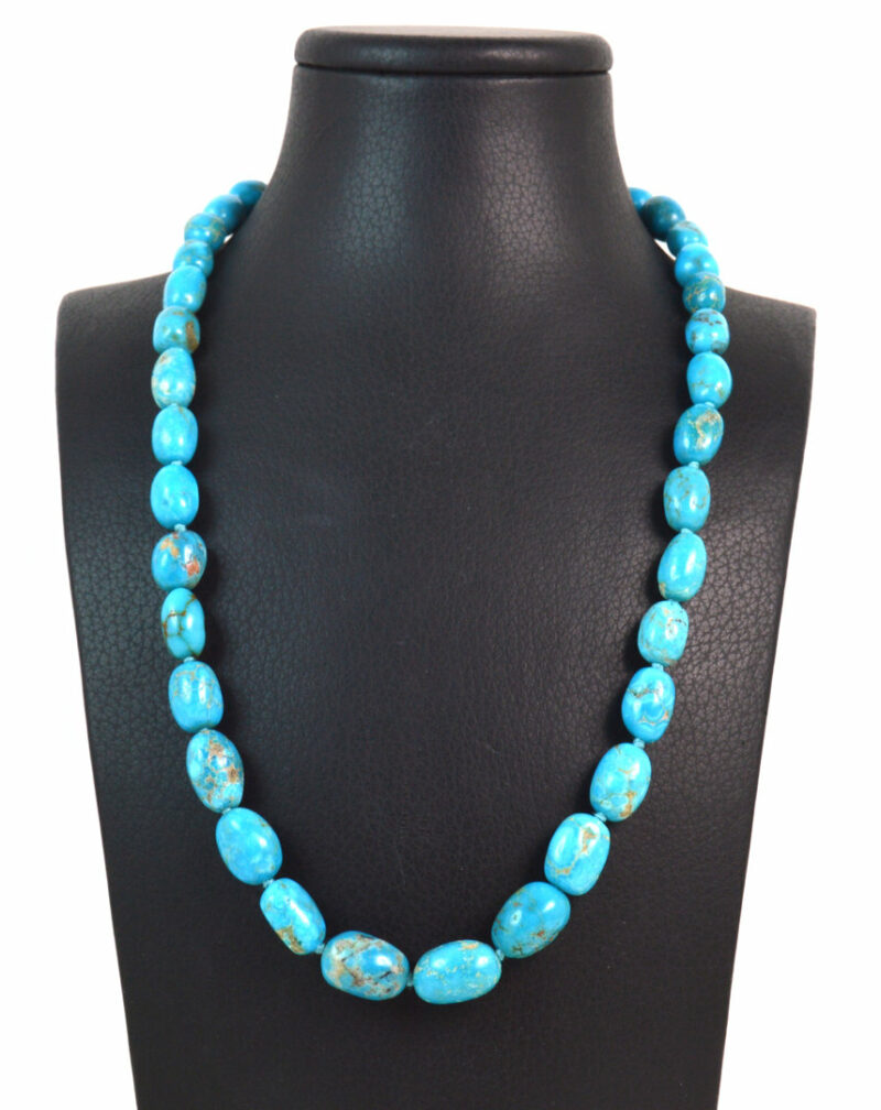 Collana a scalare in Turchese e Chiusura in Argento 925