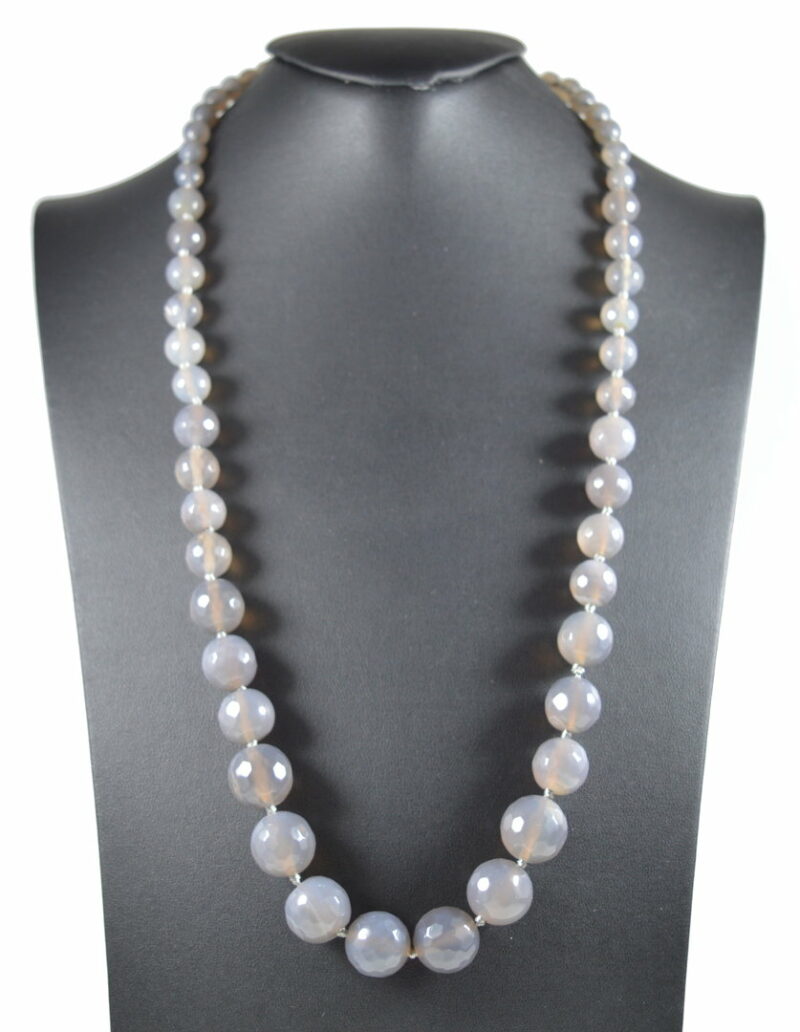 Collana a Scalare in Agata Grigia