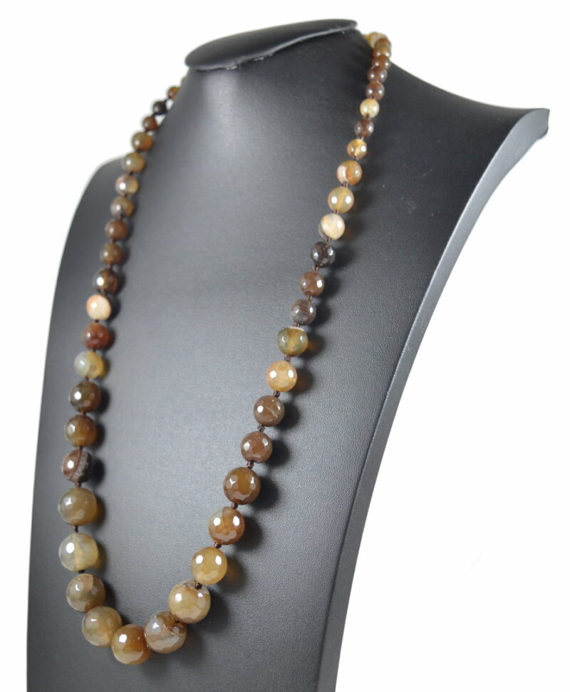 Collana a Scalare in Agata Marrone - immagine 2