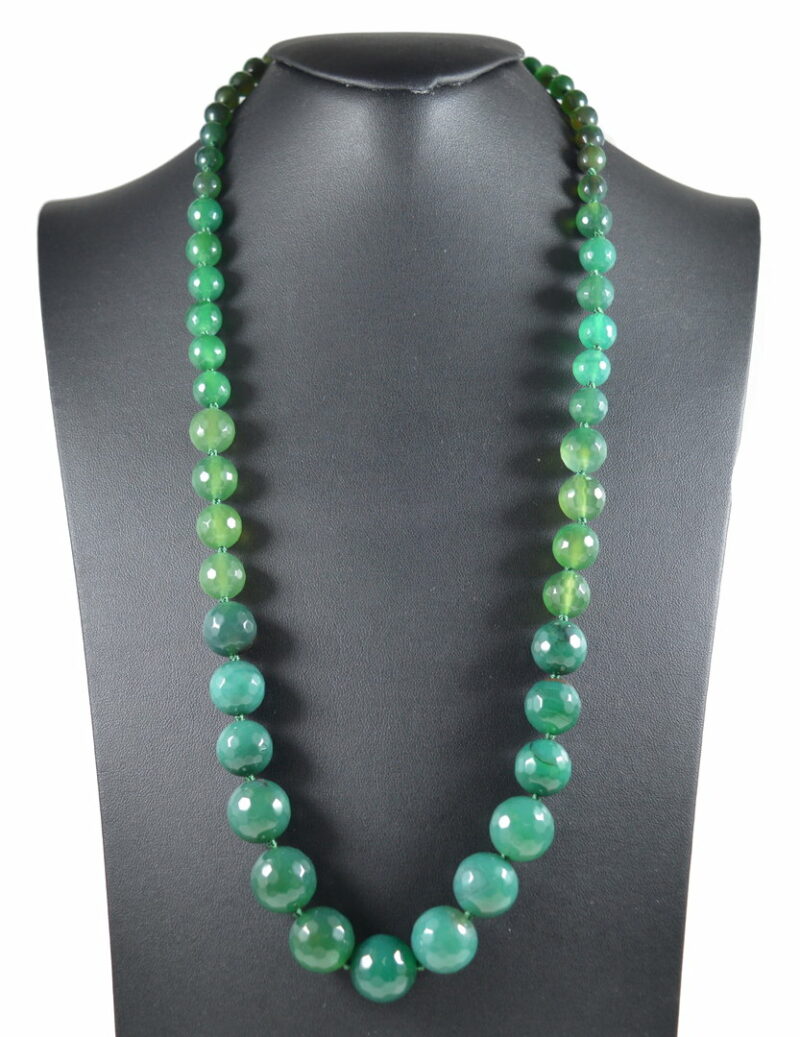 Collana a Scalare in Agata Verde