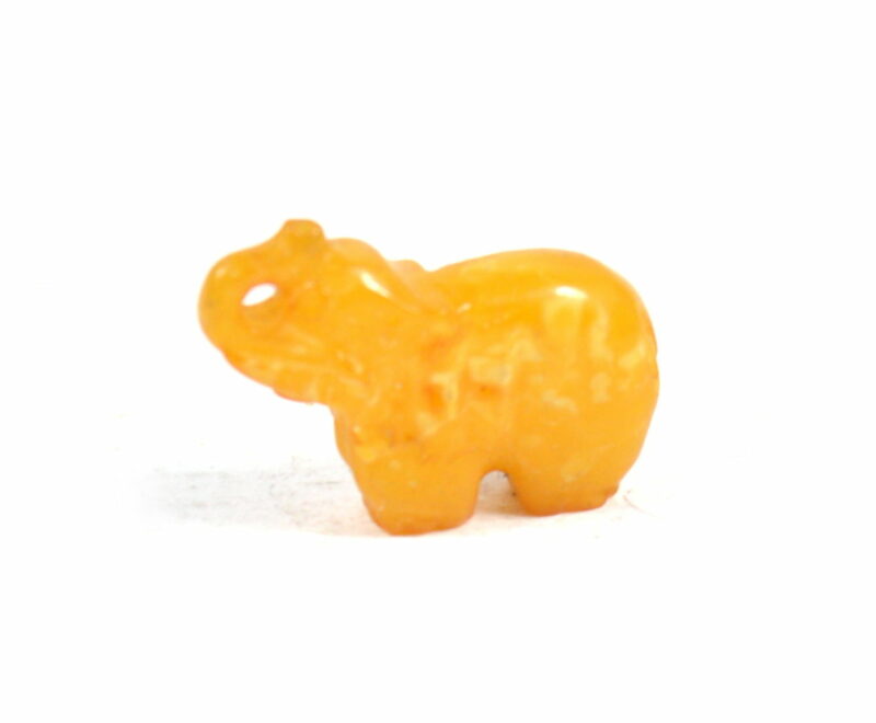 Elefante in Ambra Miele. Soprammobile, Idea Regalo