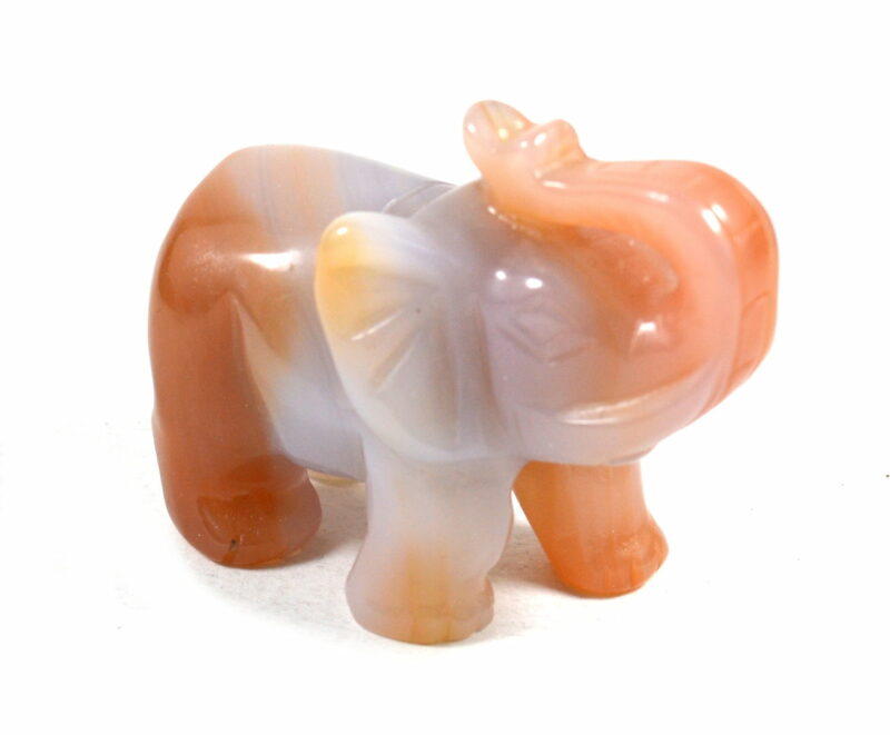 Elefante in Corniola. Soprammobile, Idea Regalo - immagine 2