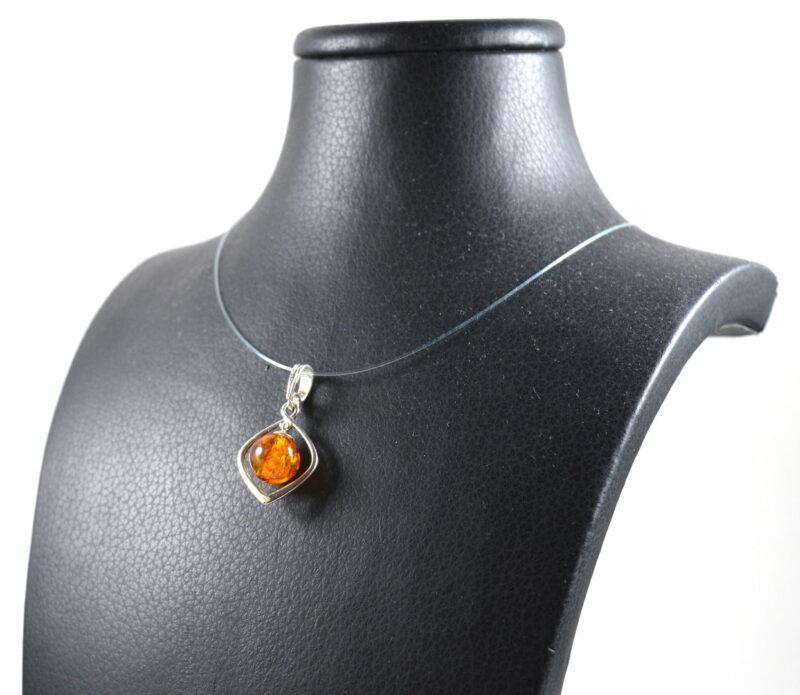 Ciondolo in Ambra Baltica e Argento 925 - immagine 4