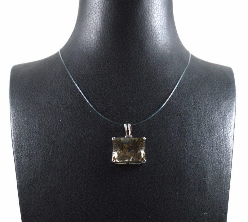 Ciondolo in Quarzo Lodolite e Argento 925