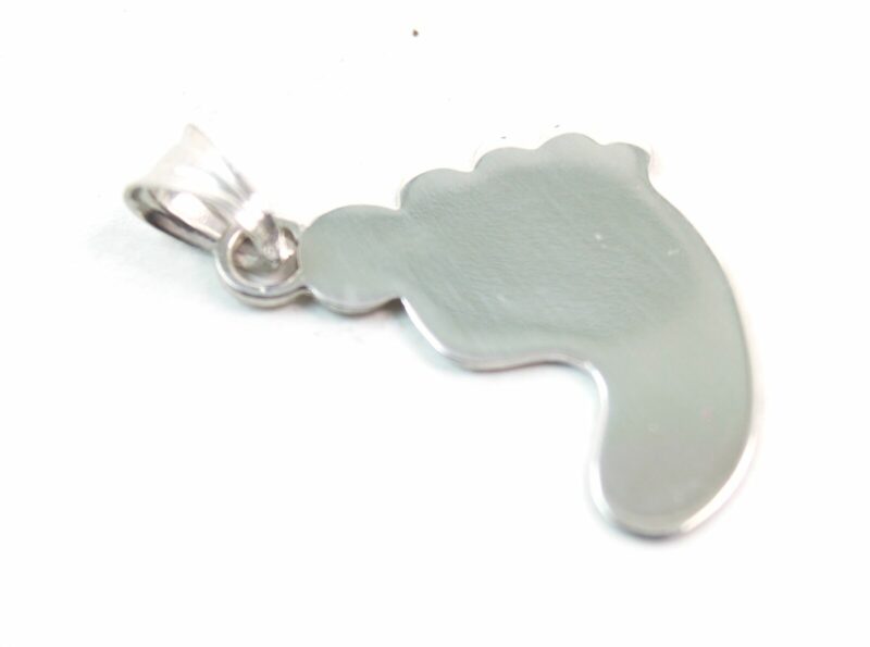 Ciondolo Piedino Bimbo con Collana in Argento 925