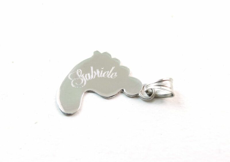 Ciondolo Piedino Bimbo con Collana in Argento 925 - immagine 5