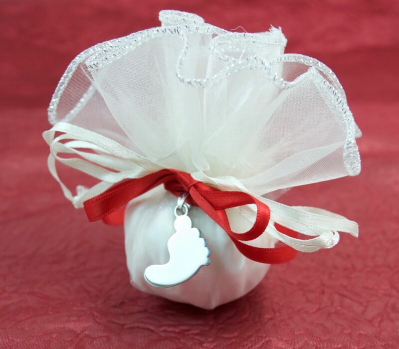 Ciondolo Piedino Bimbo con Collana in Argento 925 - immagine 3