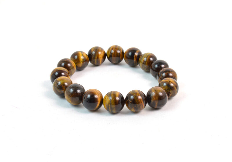 Bracciale Elasticizzato in Occhio di Tigre (Ø 12 mm circa)