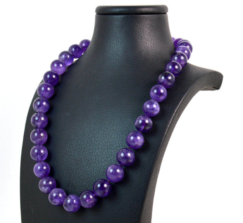 Collana in Ametista e chiusura in Argento 925 - immagine 3
