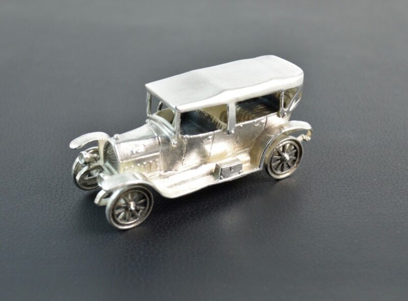 Miniatura Auto d'epoca in Argento 800 - immagine 2